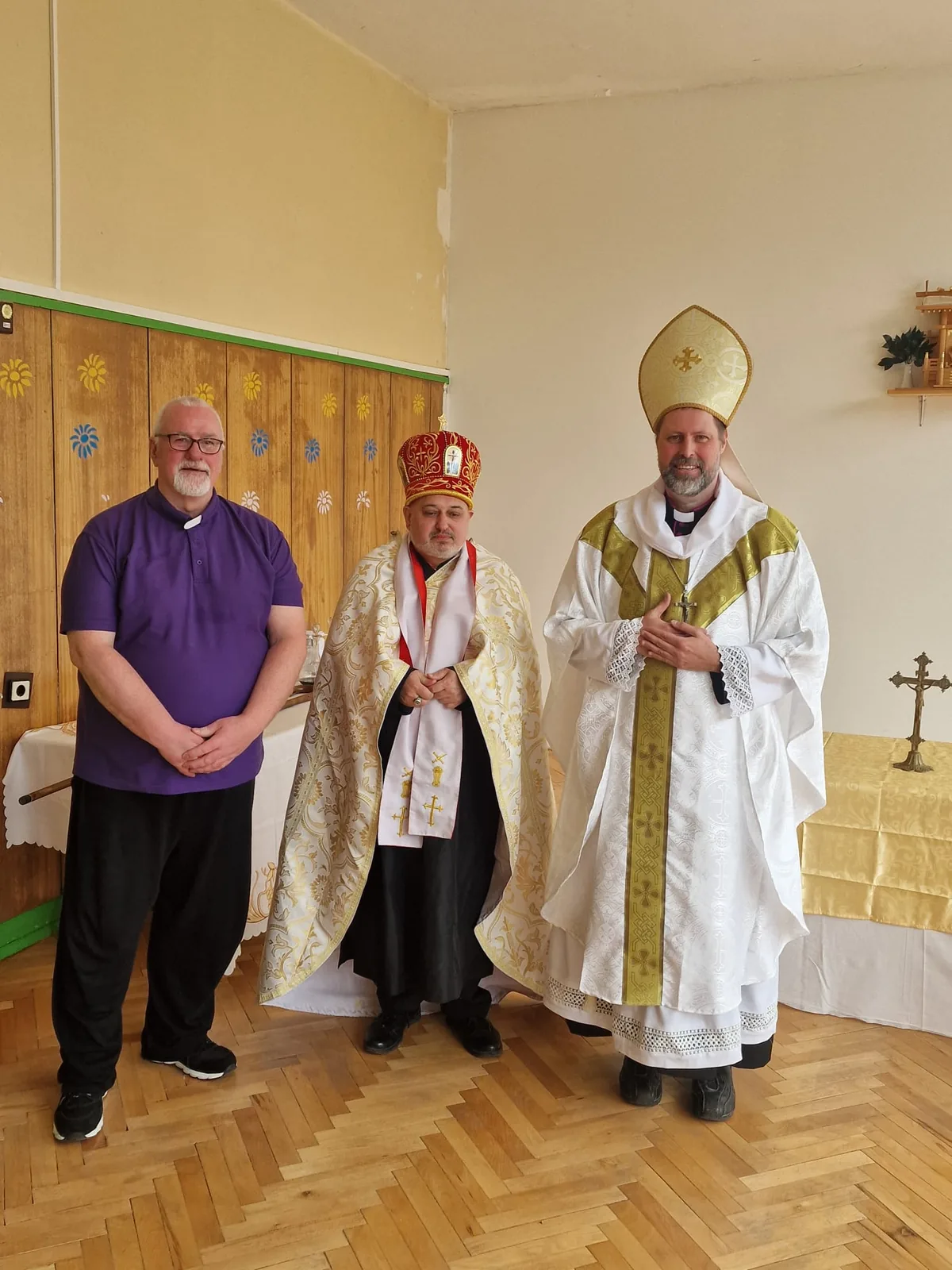 Bishop Ashley R. Deutschmann with clergy at his episcopal consecration