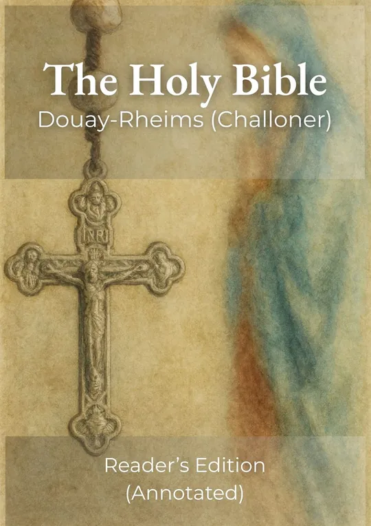 Holy Bible Douay-Rheims Challoner Reader's Edition cover