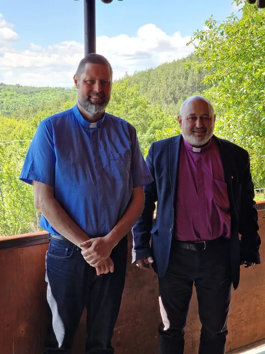 Bishop Ashley Deutschmann with Archbishop Svetoslav of the Bulgarian Old Catholic Church