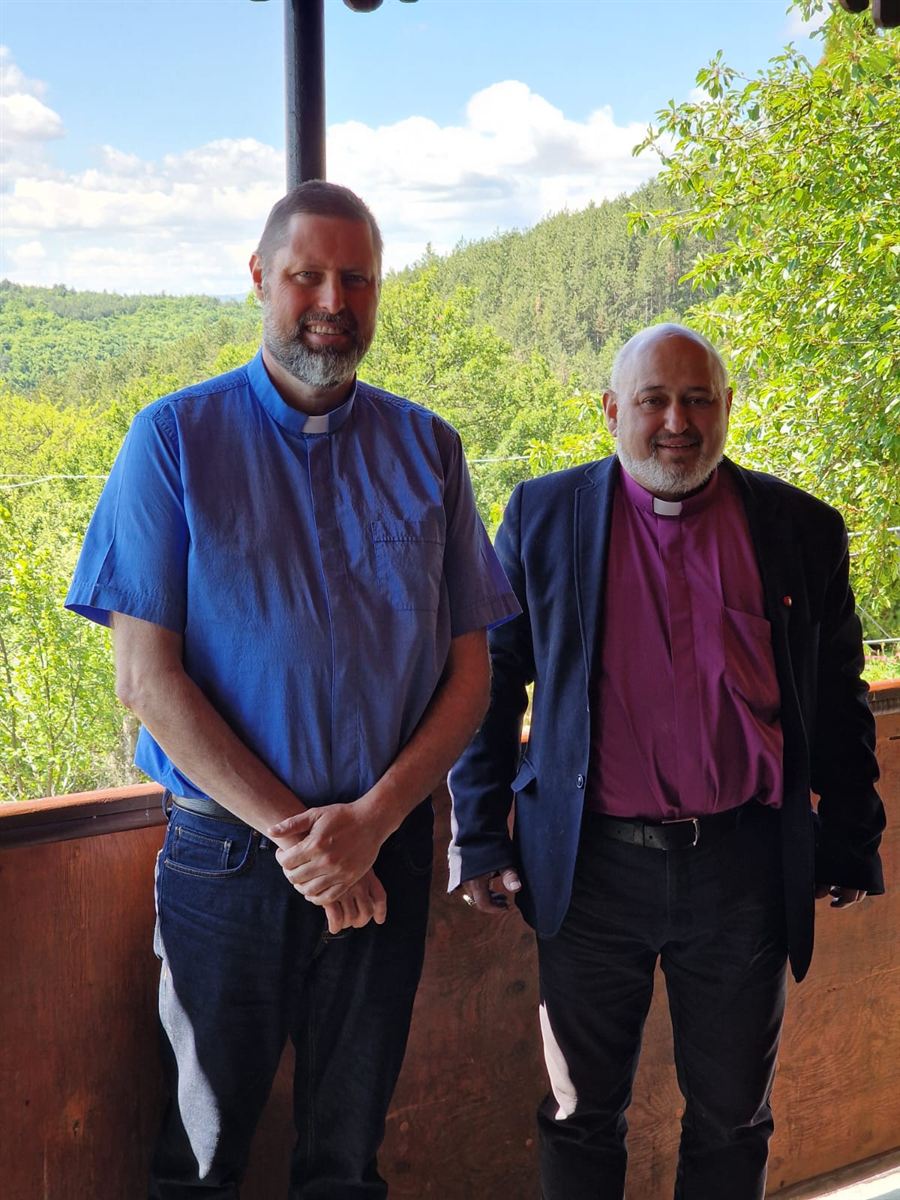 Bishop Ashley Deutschmann with Archbishop Svetoslav of the Bulgarian Old Catholic Church